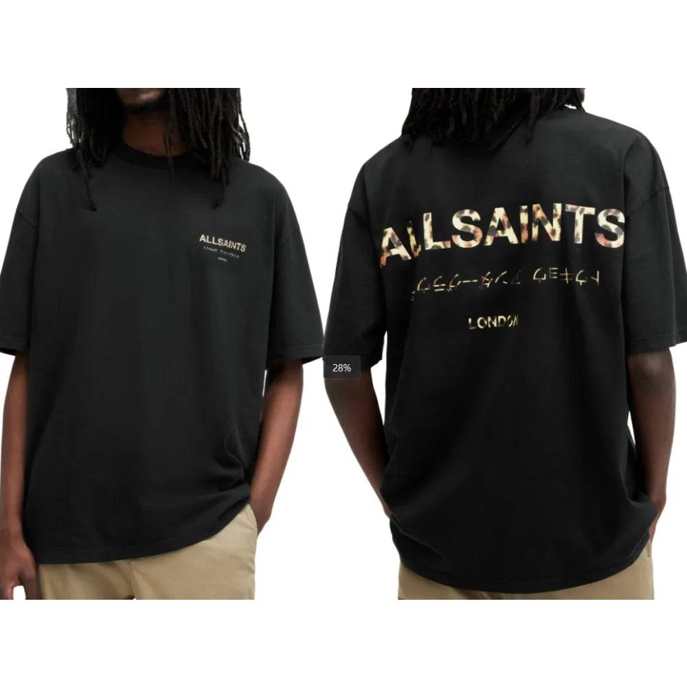 חולצה ALLSAINT קצרה אוברסייז